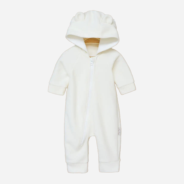 Дитячий теплий флісовий чоловічок для новонароджених MagBaby Bear 120634 Bear 68-73 см Молочний (4821711206347) - зображення 1
