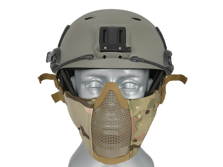 Маска из стальной сетки 2.0 с монтажом для шлема - Multicam, PJ - изображение 1