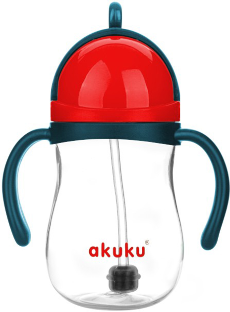 Поїльник Akuku 280 мл Синьо-червоний (A0164) (5907644001644) - зображення 1