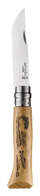 Ніж складаний Opinel Tradtion N°08 Inox Animalia Fish - зображення 1