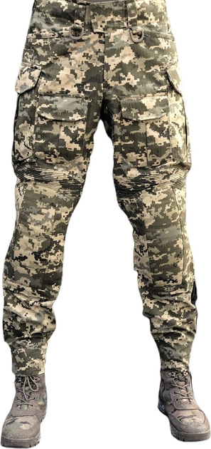 Штурмовые штаны UATAC GEN 5.2 с наколенниками (M) Пиксель (pixel) - изображение 1
