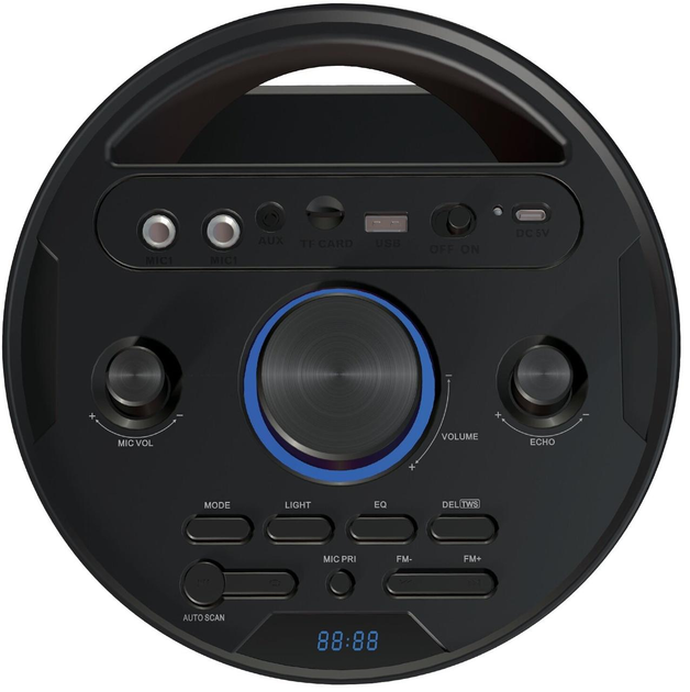 Колонка портативная Rebeltec SoundBox 630 Черный 70 Вт Bluetooth/TWS/AUX/USB/FM-радио + пульт ДУ - изображение 4