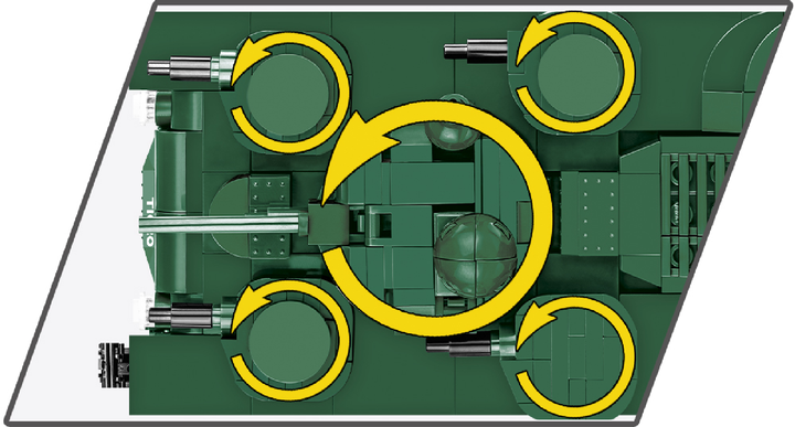 Klocki konstrukcyjne Cobi I Wojna Światowa Czołg Vickers A1E1 Independent 886 szt. (5902251029906) - obraz 7