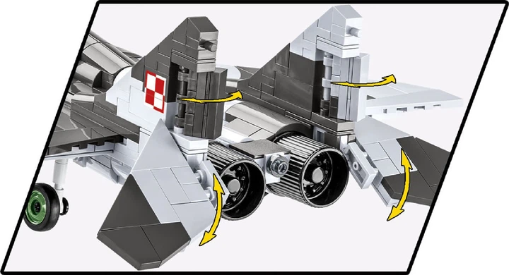 Klocki konstrukcyjne Cobi Samolot MiG-29 Fulcrum 600 elementów (COBI-5834) - Zdjęcie 4 Klocki konstrukcyjne Cobi Samolot MiG-29 Fulcrum 600 elementów (COBI-5834) - obraz 4