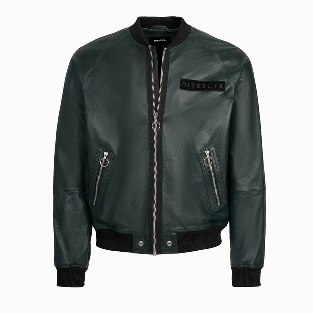 Кожаная куртка Diesel L-Pins-A Jacket green L от продавца: Rimini ...