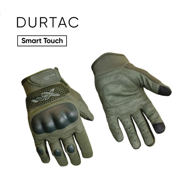 Перчатки тактичні WILEY X DURTAC SmartTouch Foliage Green Size М - изображение 1