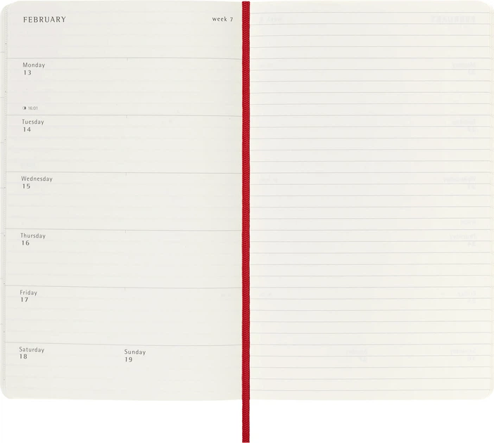 Еженедельник Moleskine Classic Planner 2023 13х21 см 144 страницы