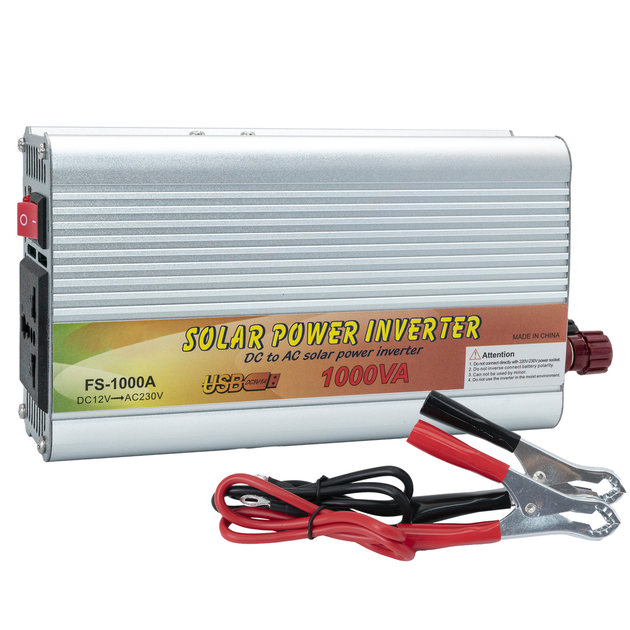 Преобразователь напряжения FS1000VA Универсальный Инвертор 500W 12V ...