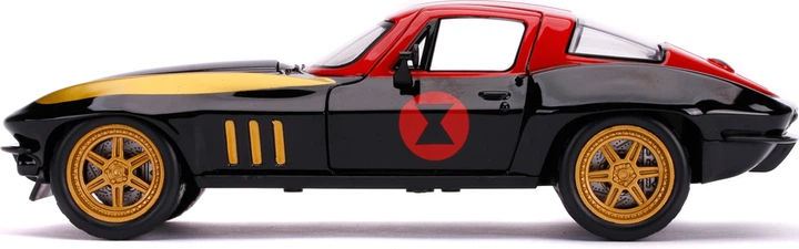 Metalowy samochód Jada Marvel Avengers Chevrolet Corvette + figurka Black Widow 1:24 (4006333070440) - obraz 9