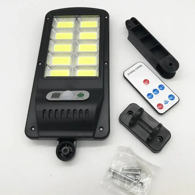 Вуличний ліхтар на сонячній батареї 3 ШТУКИ Solar Light 120D-10COB світлодіодний з датчиком руху, акумуляторний + Пульт - зображення 9