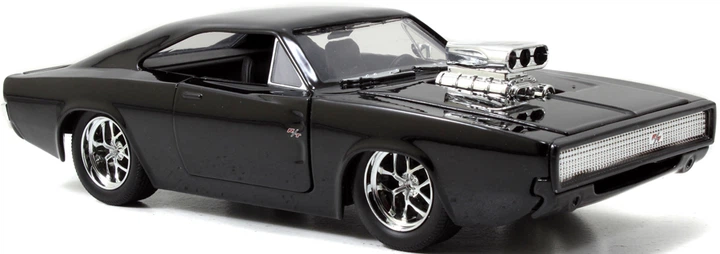 Машина металева Jada Форсаж Dodge Charger Street + фігурка Домініка Торетто 1:24 (4006333064203) - зображення 6