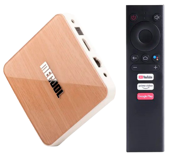 Приставка Smart TV стационарный медиаплеер (смарт ТВ приставка) Mecool KM6 Deluxe (4GB/32GB) бежевый (KM6-Deluxe-4-32_3550) - изображение 4