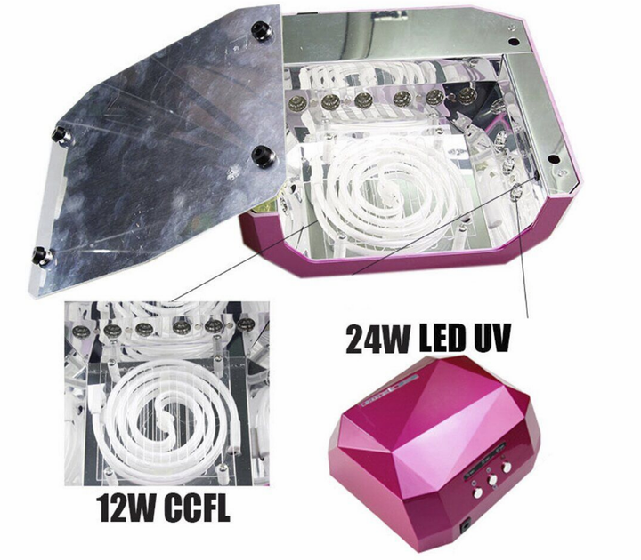 Лампа для гель лака LED+спираль 36W белая - Фото 2 Лампа для гель лака LED+спираль 36W белая - изображение 2