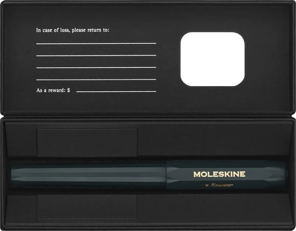 Długopis kulkowy Moleskine x Kaweco Niebieski 1 mm Zielona obudowa (8056598854862) - obraz 3