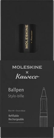 Długopis kulkowy Moleskine x Kaweco Niebieski 1 mm Czarny korpus (8056598854831) - obraz 4