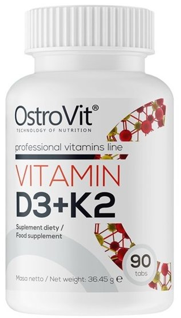 Вітаміни та мінерали OstroVit Vitamin D3 4000 + K2 VEGE 120 капсул ...