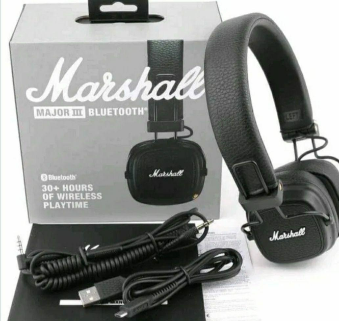 Навушники Marshall Major III Bluetooth Black купити в інтернет