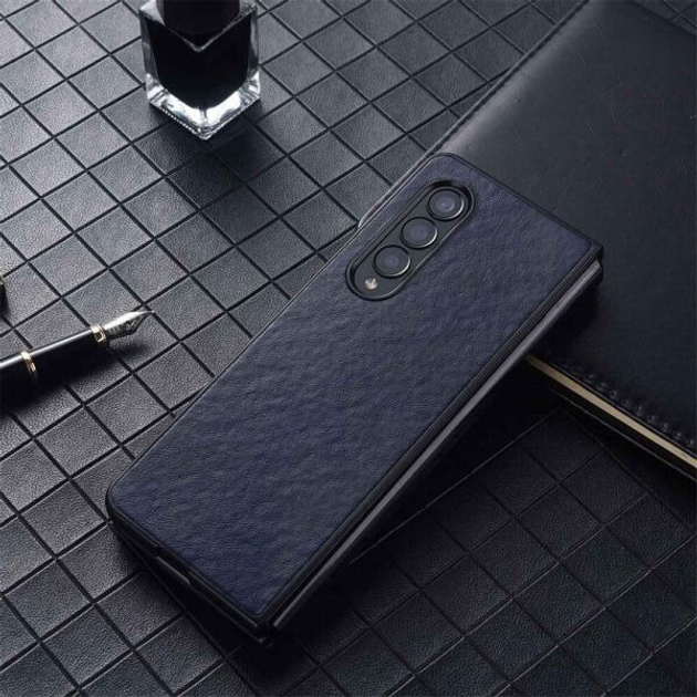Защитный чехол Unicase Leather Series Ff для Samsung Galaxy Fold 4 Blue низкие цены 9492