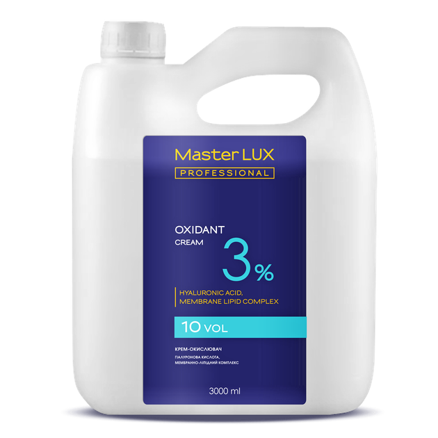 Крем-окислитель Master LUX Professional 3% 20 vol 3000 мл (20577WB) - Фото 1 Крем-окислитель Master LUX Professional 3% 20 vol 3000 мл (20577WB) - изображение 1