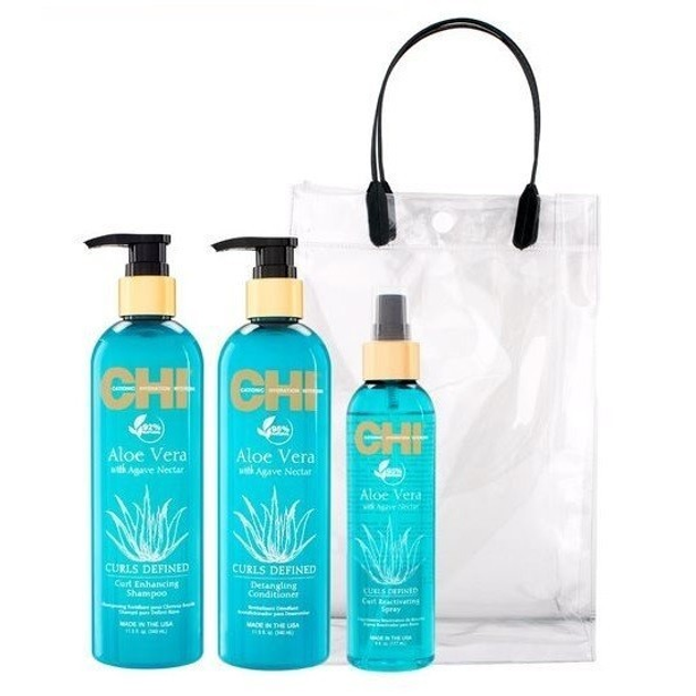 Набор для кудрявых волос Chi Aloe Curls for Me Trio 340 мл 340 мл 177 ...