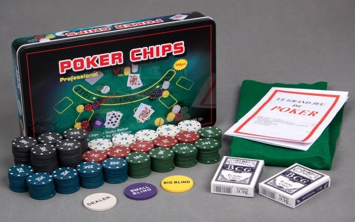Набор для покера в металлической коробке на 300 фишек Poker Ships ...