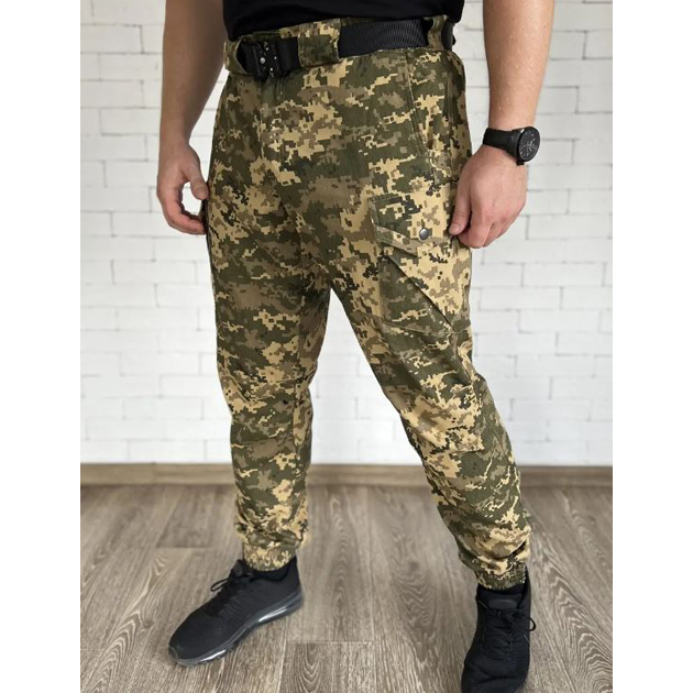 Тактические штаны на флисе L Хаки (kt-7737) - изображение 1