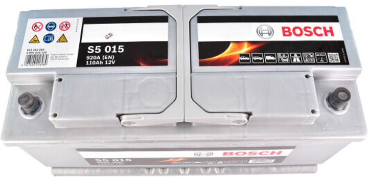 Аккумулятор Bosch 110 Ah/920 A (393x175x190/B13) S5 (0 092 S50 150 ...