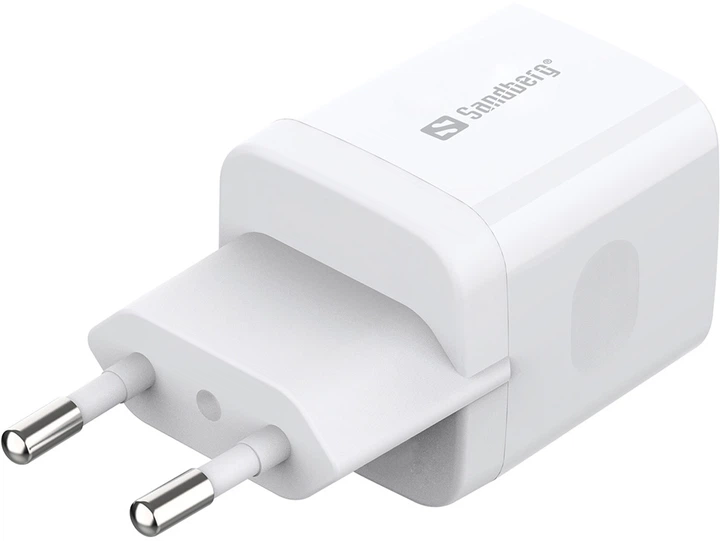 Ładowarka Sandberg USB-C PD QC 3.0 20 W White (441-42) - obraz 3