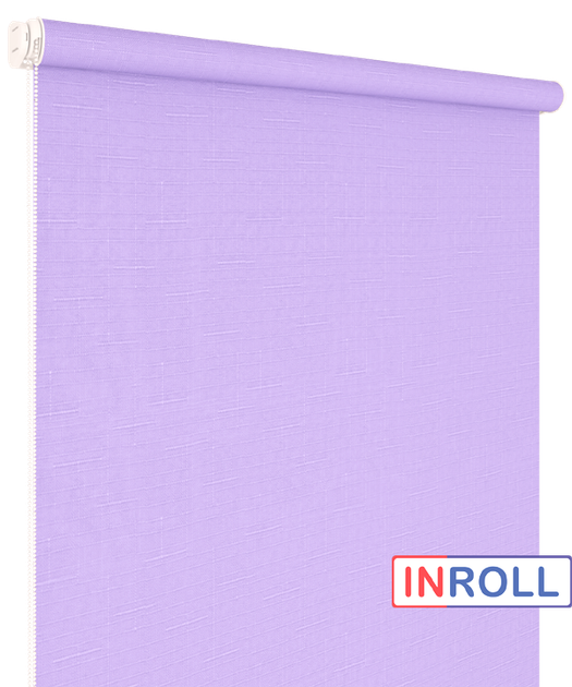 Ролета тканевая INROLL Есо-Mini Plus 90х165 см Len Лавандовый 7438 - Фото 1 Ролета тканевая INROLL Есо-Mini Plus 90х165 см Len Лавандовый 7438 - изображение 1