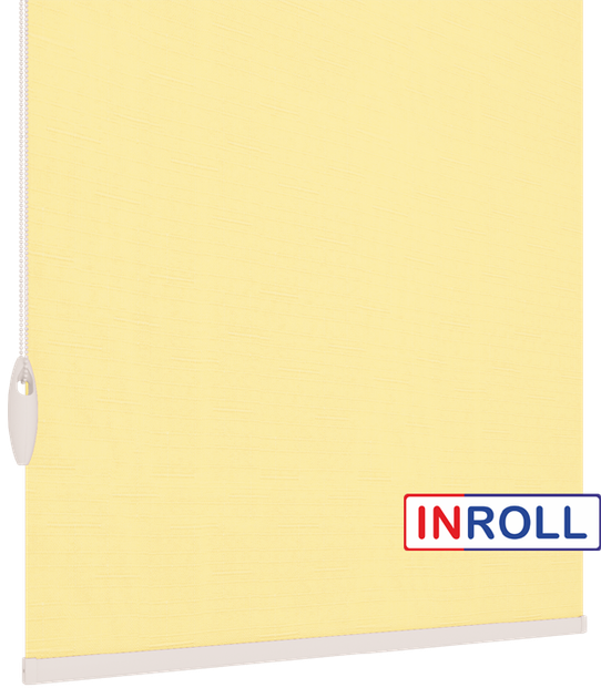 Ролета тканевая INROLL Есо-Mini Plus 105х165 см Len Светло-желтый 2057 - изображение 4
