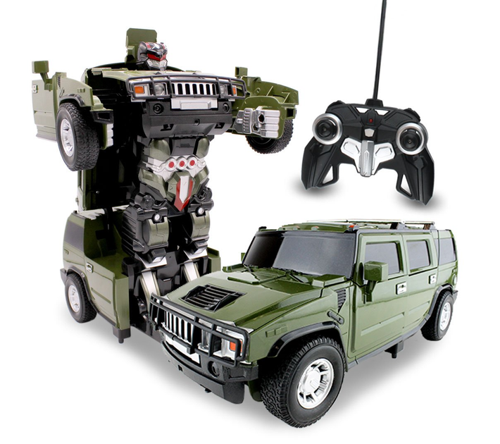 Робот трансформер машина на радіокеруванні Morph warrior Green Hummer автобот, зі світловими та звуковими ефектами - Фото 4 Робот трансформер машина на радіокеруванні Morph warrior Green Hummer автобот, зі світловими та звуковими ефектами - зображення 4