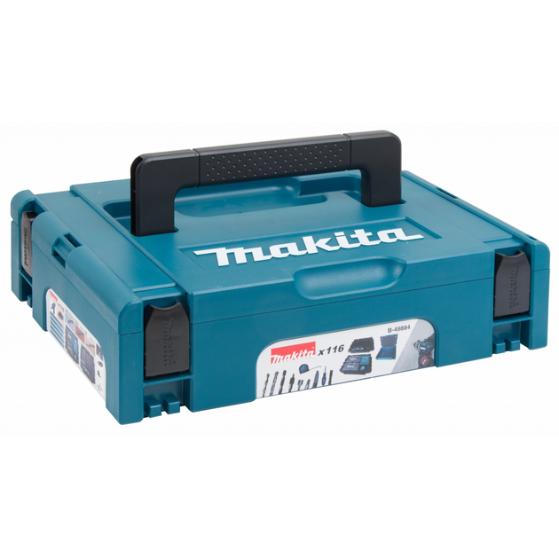 Набір свердл та біт в кейсі Makpac (116 предметів) Makita B-49884 - Фото 3 Набір свердл та біт в кейсі Makpac (116 предметів) Makita B-49884 - зображення 3