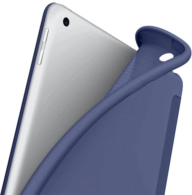 Чехол для планшета BeCover Tri Fold Soft TPU Silicone для Apple iPad 9.7 2017/2018 A1822/A1823/A1893/A1954 Deep Blue (BC_706876) - Фото 3 Чехол для планшета BeCover Tri Fold Soft TPU Silicone для Apple iPad 9.7 2017/2018 A1822/A1823/A1893/A1954 Deep Blue (BC_706876) - изображение 3