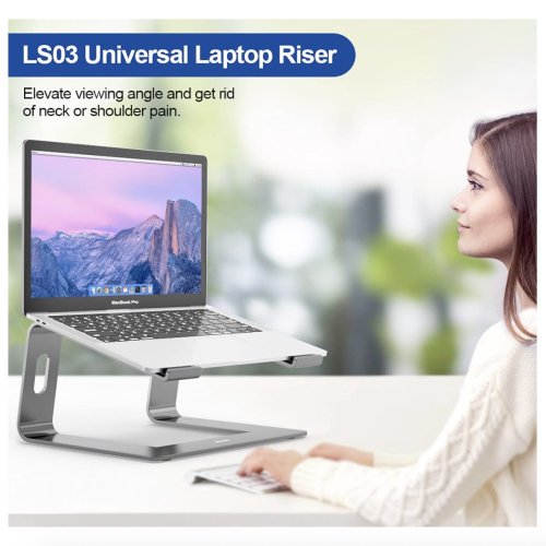 Подставка для ноутбука BESIGN Laptop Stand Aluminum Grey (LS03) - изображение 4
