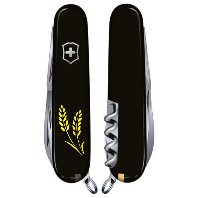 Складной нож Victorinox CLIMBER UKRAINE Колоски пшеницы желт. 1.3703.3_T1330u - изображение 2