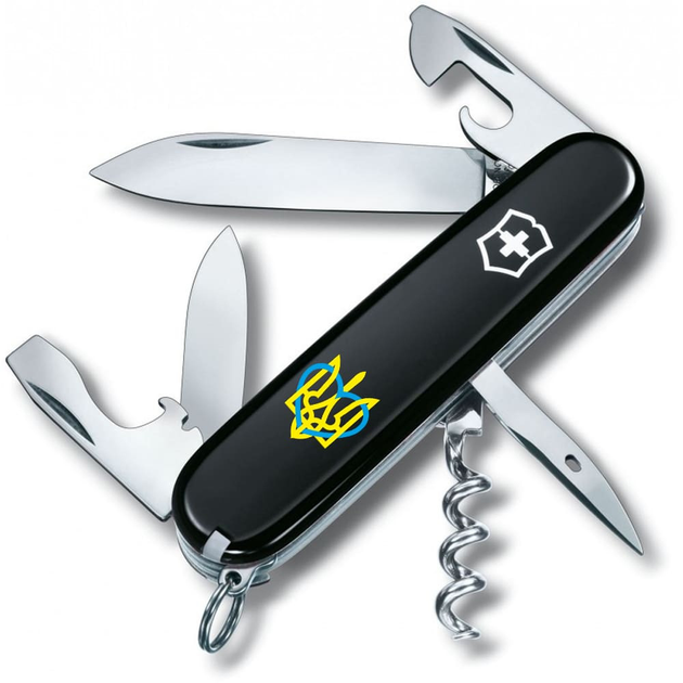 Складаний ніж Victorinox SPARTAN UKRAINE Тризуб із серцем 1.3603.3_T1320u - зображення 1