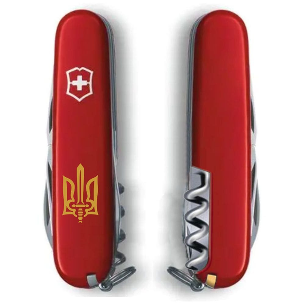 Складной нож Victorinox CAMPER UKRAINE Трезубец ОУН брон. 1.3613_T0305u - изображение 2