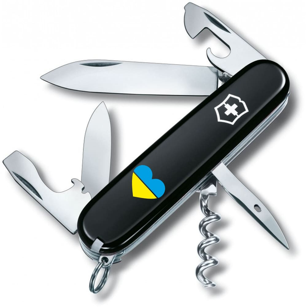 Складаний ніж Victorinox SPARTAN UKRAINE Серце синьо-жовте 1.3603.3_T1090u - зображення 1