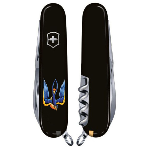 Складной нож Victorinox CLIMBER UKRAINE Трезубец-Ласточка 1.3703.3_T1230u - изображение 2