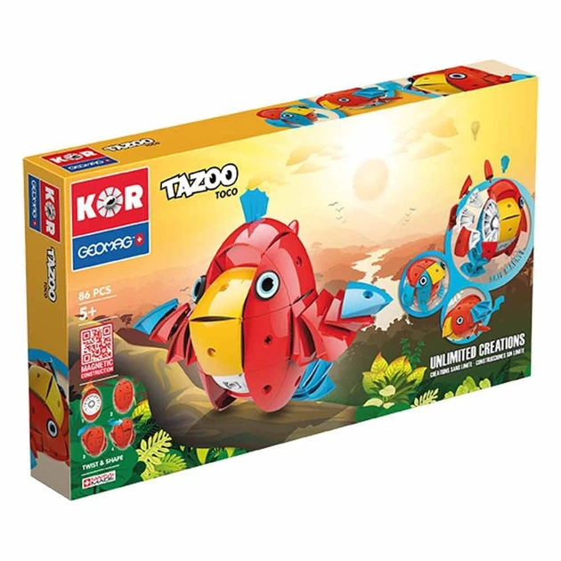 Магнитный конструктор Geomag Tazoo Toco 86 деталей PF.800.604.00