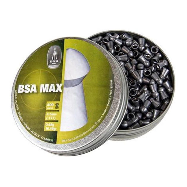 Пули BSA пневматические Max калибр 4.5 мм 0.68 400 шт (00-00006368) - изображение 1