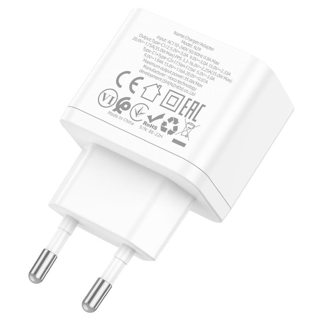Зарядное устройство Hoco N29 Triumph wall charger, dual Type C 35W ...