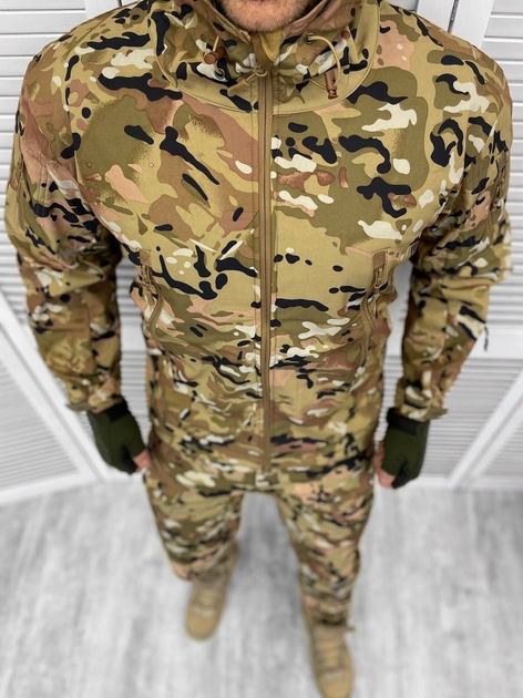 Тактична тепла зимова військова форма комплект MTK ( Куртка + Штани ), Камуфляж: Мультикам, Розмір: M - зображення 2