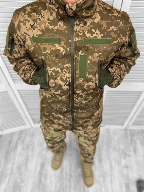 Тактическая теплая зимняя военная куртка - бушлат Tactic, Камуфляж: Пиксель, Размер: M - изображение 2