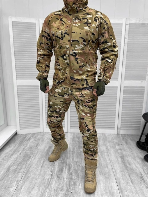 Тактическая теплая зимняя военная форма комплект MTK ( Куртка + Штаны ), Камуфляж: Мультикам, Размер: L - изображение 1