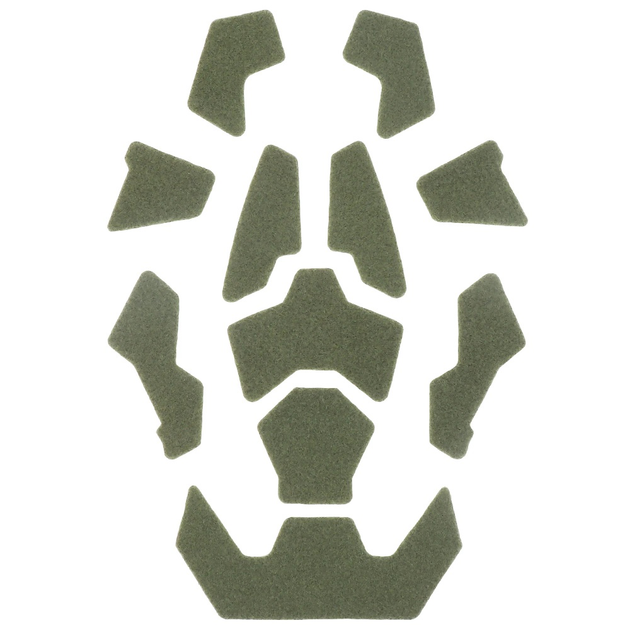Velcro панели липучки на шлем каску (11 шт), Зеленый (15057) - изображение 1