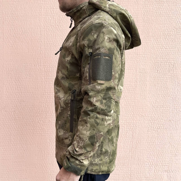 Куртка мужская тактическая военная военная Мультикам Combat Турция Софтшел Soft-Shell ВСУ (ЗСУ) XXL 80711 TK_3274 DM-3t - изображение 2