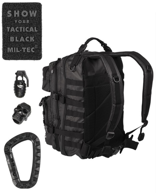 Рюкзак тактический MIL-TEC USA Assault Pack 36 л Черный (4046872389368) - изображение 2