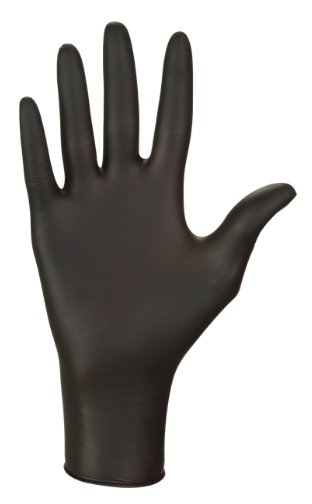 Нітрилові рукавички L (8-9) чорні Nitrylex® PF Black - зображення 2