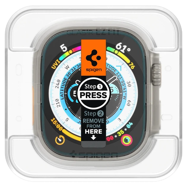 Захисне скло Spigen Glas.tR EZ Fit 2-Pack до Apple Watch Ultra 1/2/3 49mm (AGL05556) - зображення 2